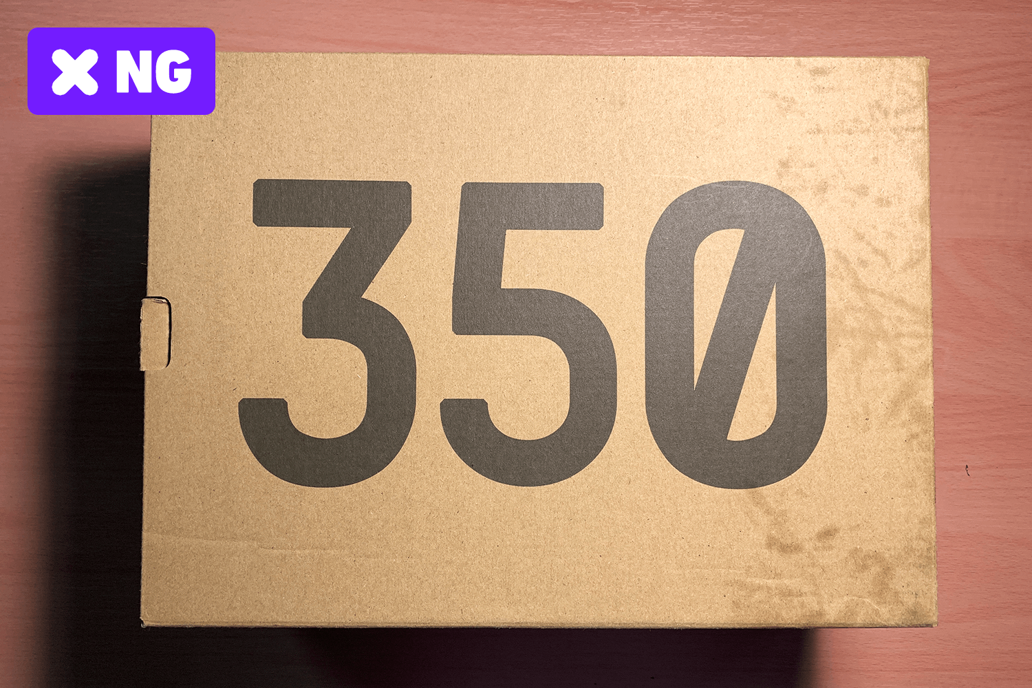 Stains and other dirt on the box.