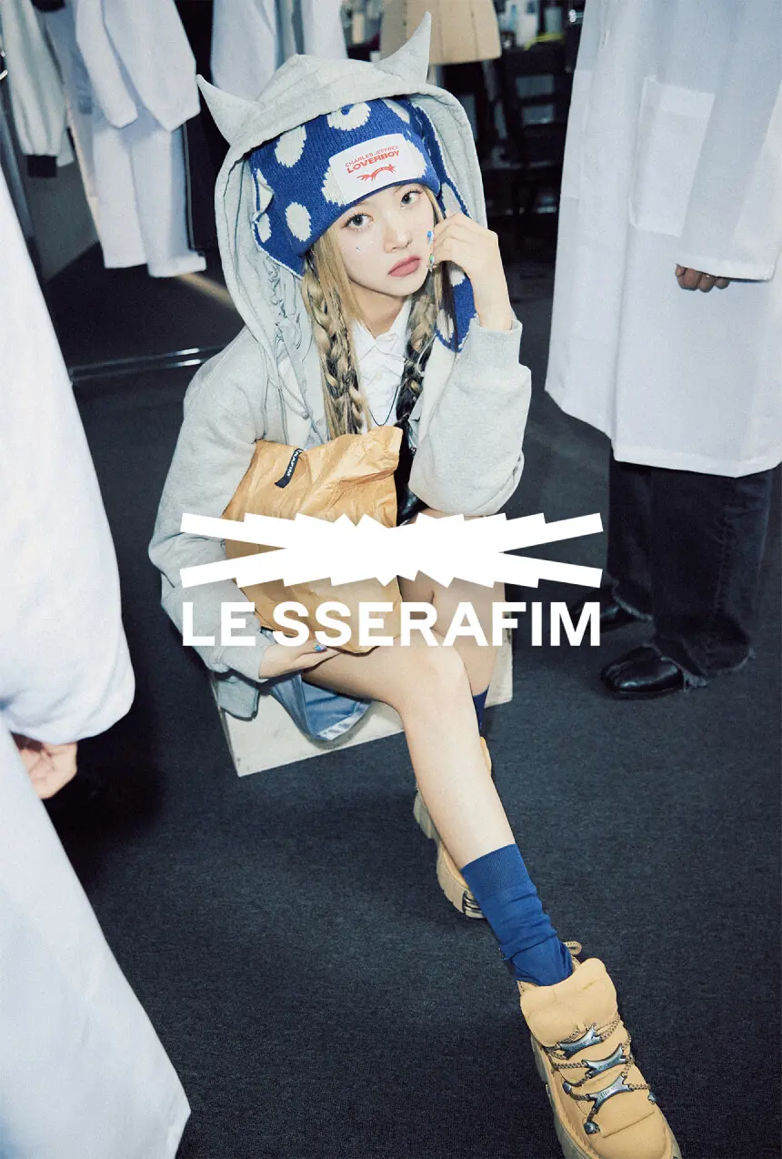 LE SSERAFIM x peaches. コラボスウェット HYBE MERCH on X: 