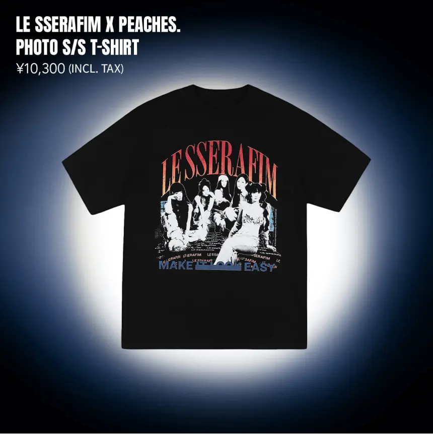 LE SSERAFIM x Peaches Tシャツ 【Mサイズ】 LE SSERAFIM x Peaches. Staple S/S T-Shirt Black - M,L,XL Size_ | eBay