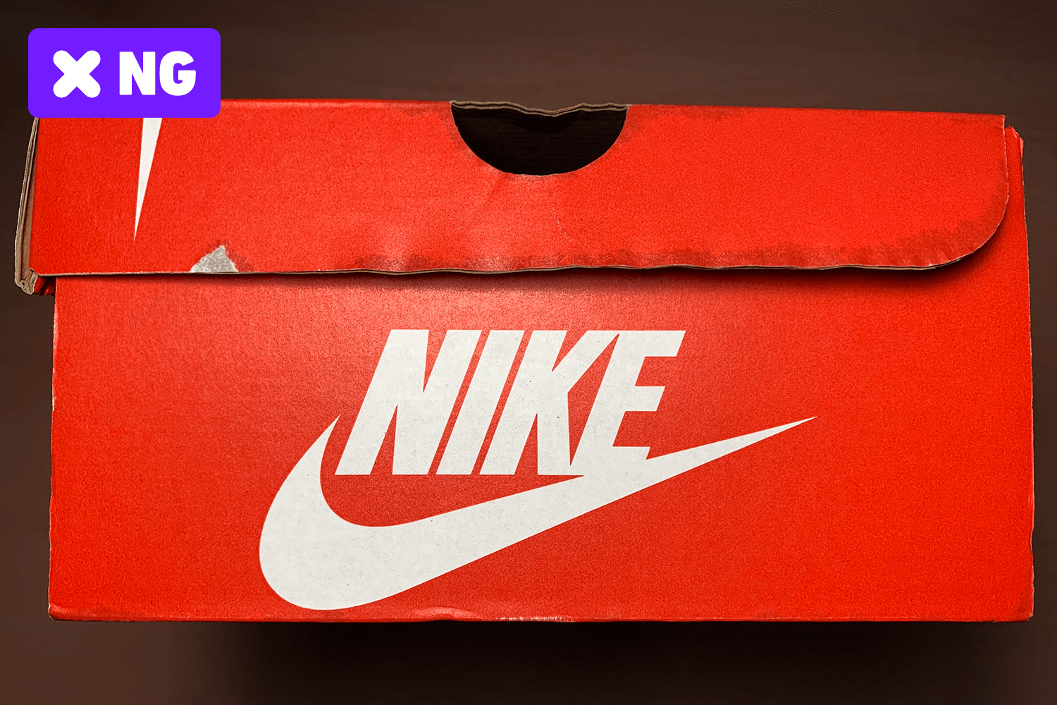 The box has water marks on it